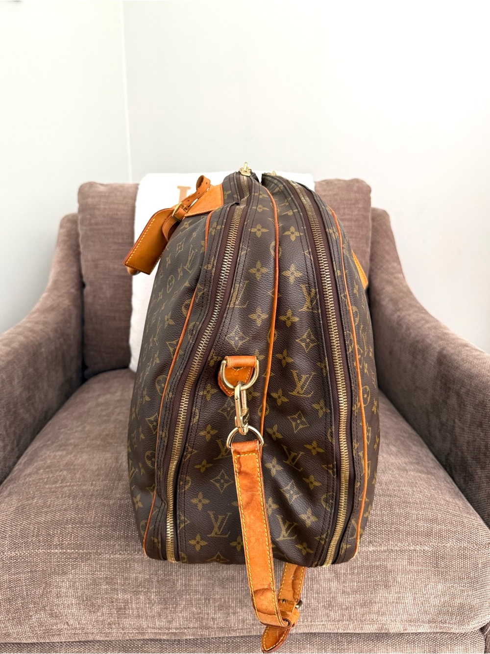 Authentic Louis Vuitton Alizé travel bag M41392 monogram LV brown canvas large - Picture 14 of 16
